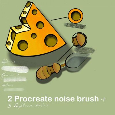 5 procreate noise brushes